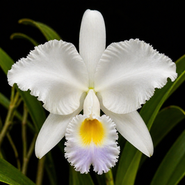 Cattleya trianae var. semi-alba coerulescens "JCU"