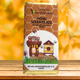 ♥ Bio-Honig Schokolade mit Mandel-Nougat Creme ♥