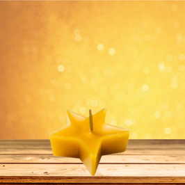 ♥ Teelicht Stern ♥  aus 100% Bienenwachs ♥