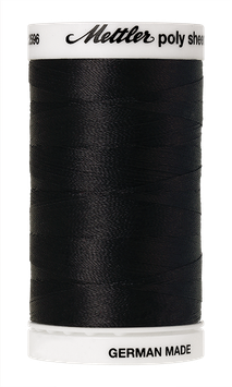 Stickgarn POLY SHEEN schwarz, Fb. 20, 800 m - Mettler