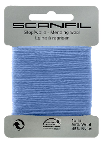 Stopfwolle jeansblau, Farbe 55, 15 m - Scanfil