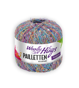 Beilaufgarn Pailletten multicolor/bunte Pailletten, 25g - Woolly Hugs