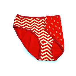 MoodySous Damenslip "Anker rot", Größe 42