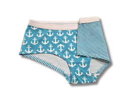 Damen-Hipster "Anker-Ringel türkis", MoodySous, Größe 40