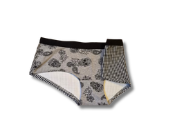 Damen-Hipster "Skulls & Checks", MoodySous, Größe 38
