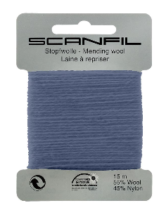 Stopfwolle blaugrau, Farbe 109, 15 m - Scanfil