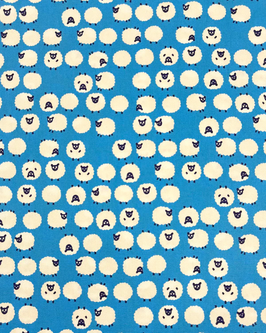 Simply Palette Sheep blau, Schafe - Oxford, Baumwollstoff KOKKA