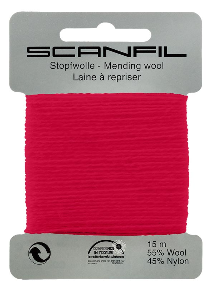 Stopfwolle rot, Farbe 56, 15 m - Scanfil