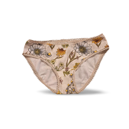 MoodySous Bio-Damen-Slip "Blumenwiese", Größe 38