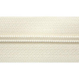 1 m Endlos-Reißverschluss Kunststoffzähnchen, 30 mm, inkl. 3 Schieber - creme