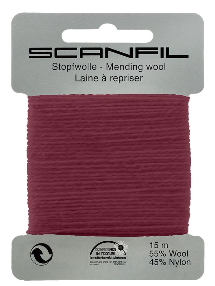 Stopfwolle dunkelrot, Farbe 72, 15 m - Scanfil