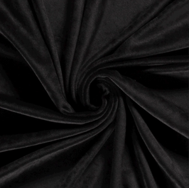 Samt uni schwarz