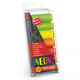 Gütermann Nähfaden-Set NEON, 7 x 100m