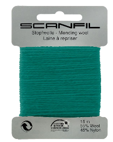 Stopfwolle smaragd, Farbe 100, 15 m - Scanfil