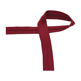 Jersey-Schrägband uni bordeaux 40/20 mm