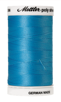 Stickgarn POLY SHEEN crystal blue, Fb. 3910, 800 m - Mettler