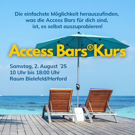 Access Bars®Kurs, Samstag 2. August `25
