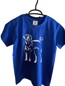 Shirt Kids "Prinz" royal blue mit weissem Print