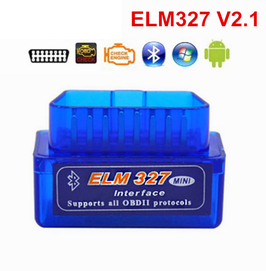 ELm327 V2.1 Obd2 Bluetooth Diagnose Adapter inkl. Software