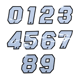 Startnummern Sticker einzeln (Auswahl nötig)