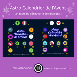 Astro calendrier de l'Avent