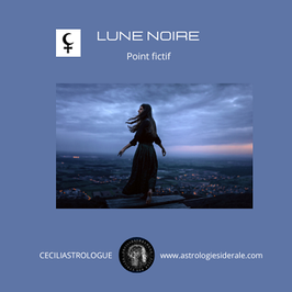 Etude Lune noire moyenne avec votre lune