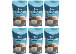 6 x Bio Kokosmehl 1kg (1000g) von Monte Nativo - Glutenfreie Alternative zu Weizenmehl - Ideal als Backzutat für Brot, Gebäck und Kuchen, als Bindemittel und zum Kochen - Dezent nussig-süßer Geschmack