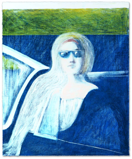 Gill: Woman in Blue Car