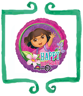 Palloncino mylar Dora l'esploratrice 18"/45cm