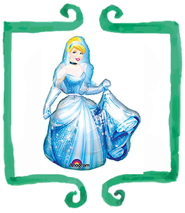 Palloncino Airwalker Cenerentola - 76 x 121 cm