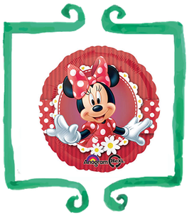 Palloncino mylar Minnie rosso 18"/45cm