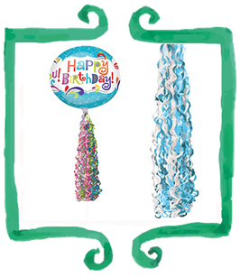 Coda di carta per palloncini