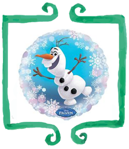 Palloncino mylar Olaf 18"/45cm