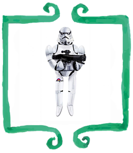 Palloncino Airwalker Star Wars Storm Trooper - 83 x 177 cm