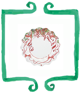 Piattino Dessert Pretty Christmas - 21 cm 8 pezzi