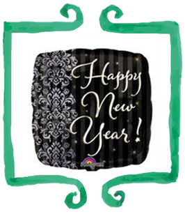 Palloncino Mylar Happy New Year!- 18 in (45 cm)