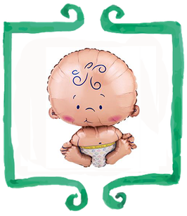 Palloncino mylar Bimbo nascita