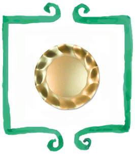 Piattino Dessert Oro Lucido - 10 pezzi