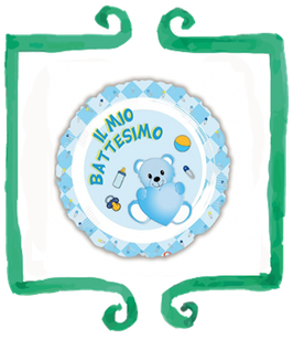 Palloncino mylar Il mio Battesimo celeste - 18 in (45 cm)