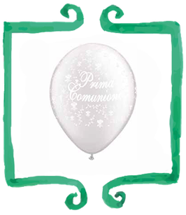 Palloncini in lattice stampati Prima Comunione - 12"/30cm - 10 pezzi