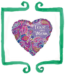 Palloncino Mylar Love You Mom