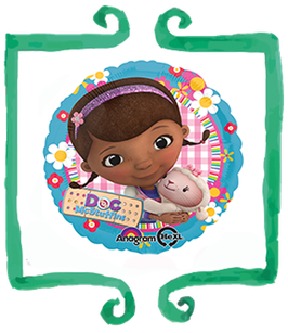 Palloncino mylar Dottoressa Peluche 18"/45cm