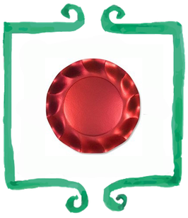 Piattino Dessert Rosso - 10 pezzi