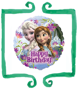 Palloncino mylar Frozen Happy Birthday 18"/45cm