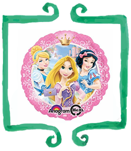 Palloncino mylar Principesse 18"/45cm