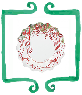 Piatto Piano Pretty Christmas - 27 cm 8 pezzi
