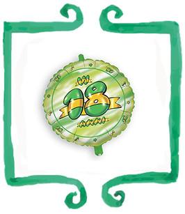 Palloncino 18 anni Verde
