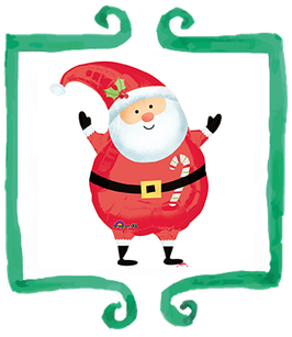 Palloncino Mylar Babbo Natale - 19 in x 24 in(48 cm x 61 cm)