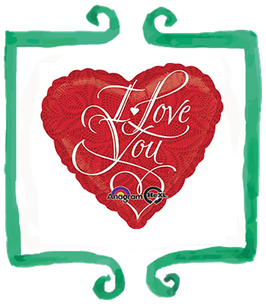 Palloncino Cuore I love you
