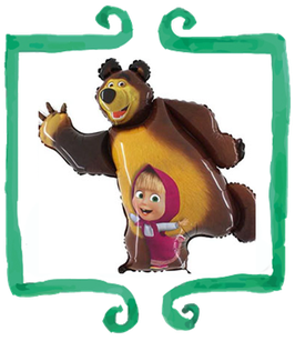 Palloncino mylar Masha e Orso - SuperShape